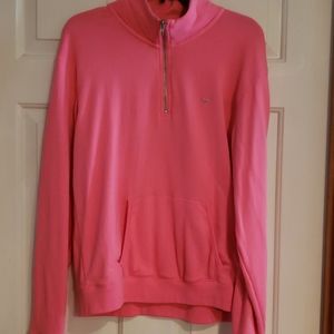 Pink half zipper sweatshirt